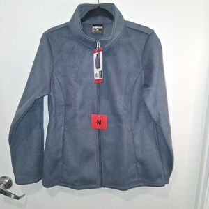 32 Degrees Faux-brushed wool blue, women's jacket. With Pockets!